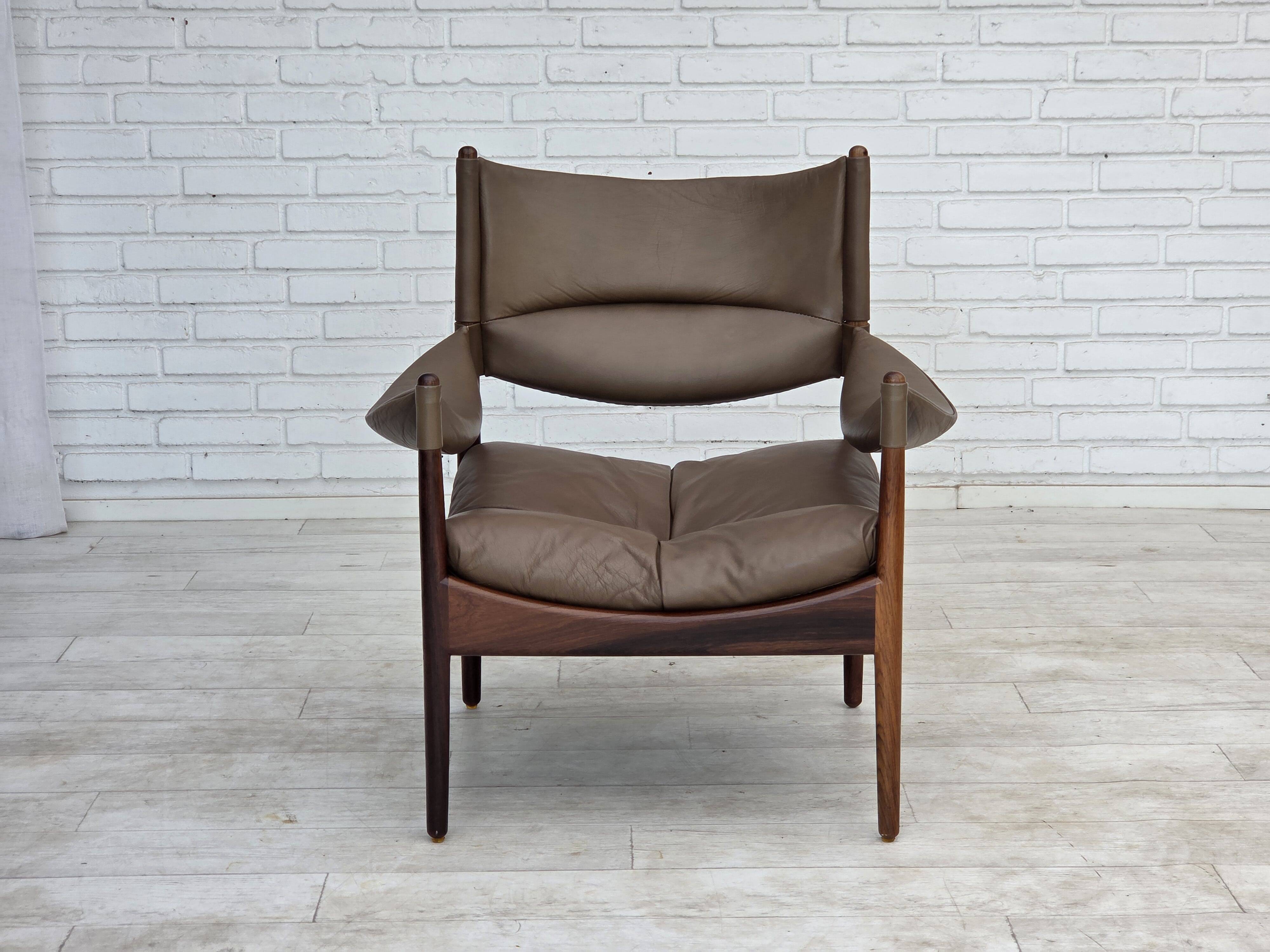 1970s, Danish design by Kristian Vedel, highback armchair model "Modus".