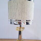Lampes en lucite et métal chromé 70's