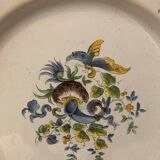 Plate Emile Galle Saint Clément around 1900