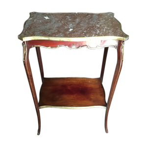 table de salon en bois - marbre