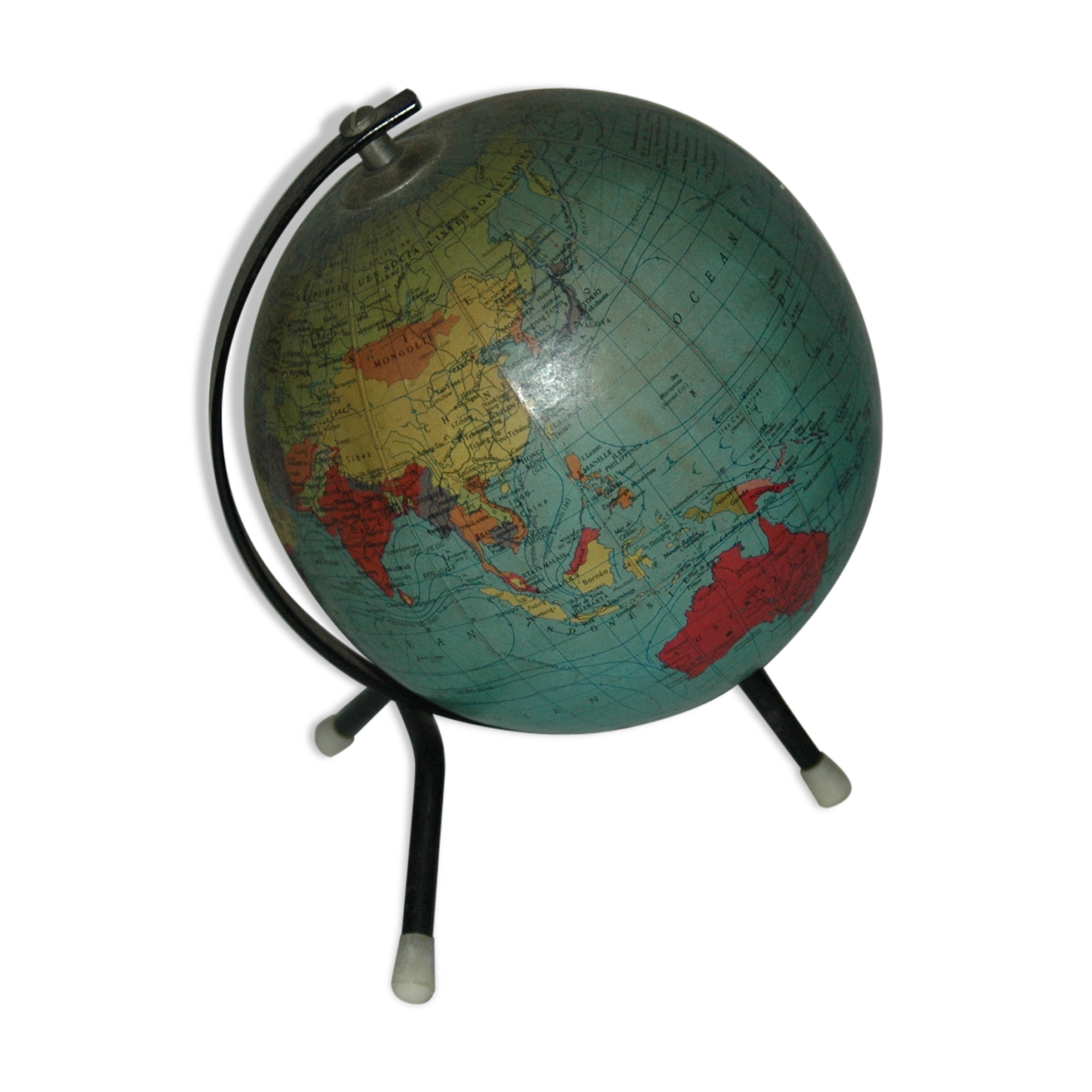 Globe land map George Philip London 1962 design taride 60s