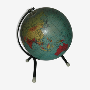 Globe terrestre mappemonde George Philip London 1962  Taride design 60's