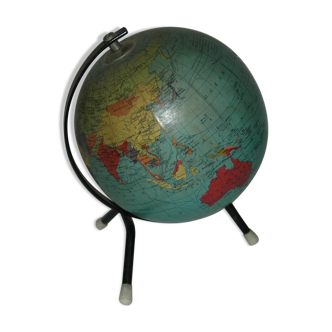 Globe terrestre mappemonde George Philip London 1962  Taride design 60's