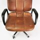 Leather desk chair, Vitra, designed by Wolfgang Mueller, 1970s.
