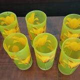 Six Orangeade Glasses 80'