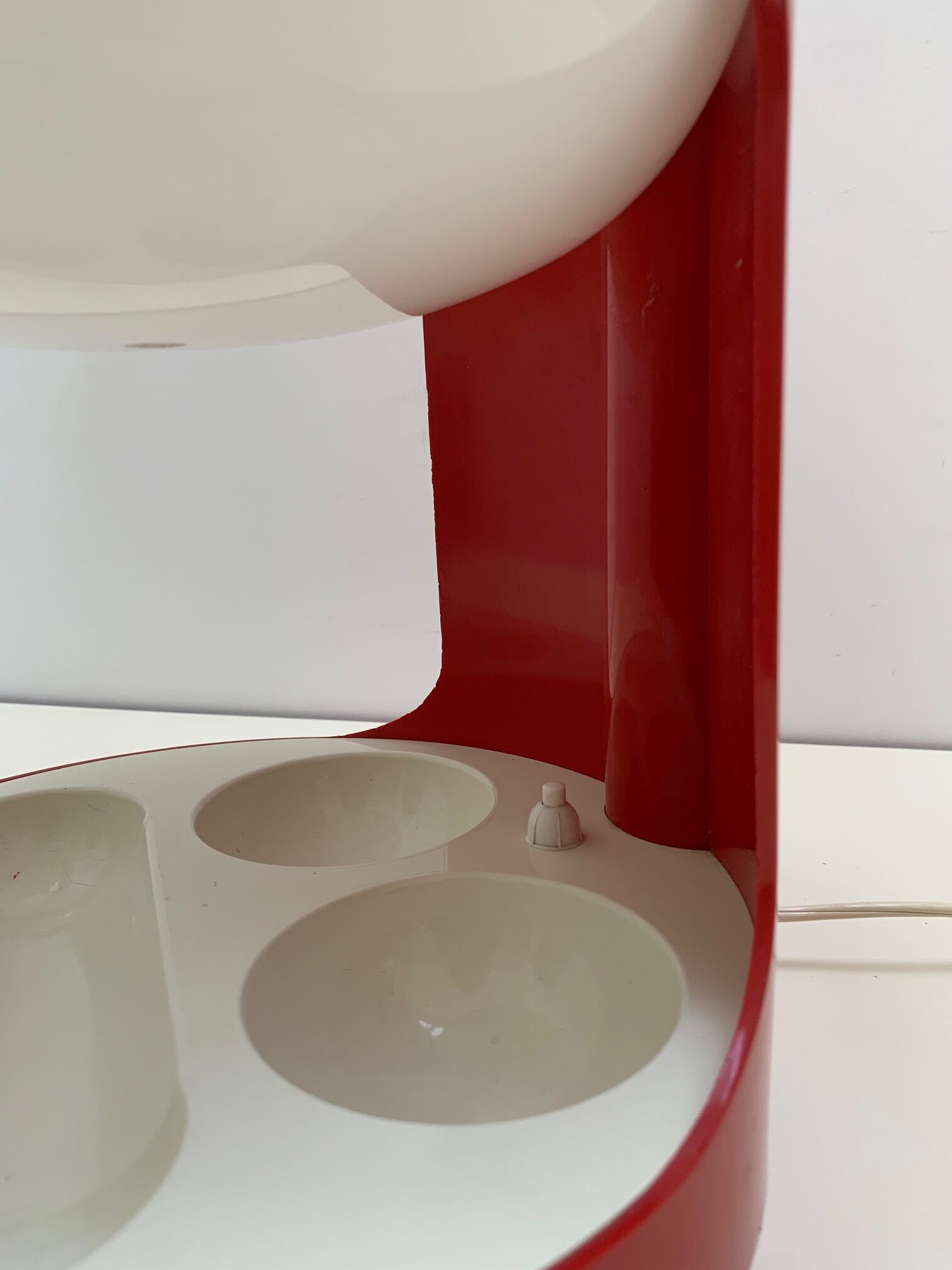 Lamp KD29 red Joe Colombo