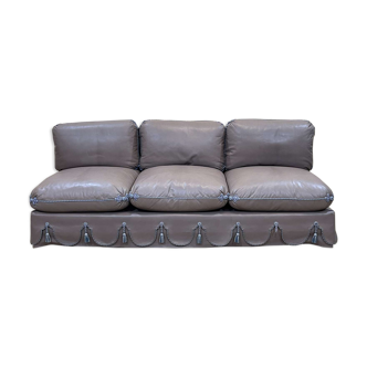 3-seater leather sofa made in the 70s