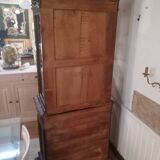 Pair of 19th century dark walnut display cases