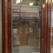 Window furniture in two bodies Napoleon III Mahogany and veneer XIX century