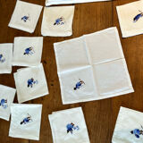 Hand-embroidered tablecloth