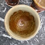 Tasses à café en grès pyrite La Borne