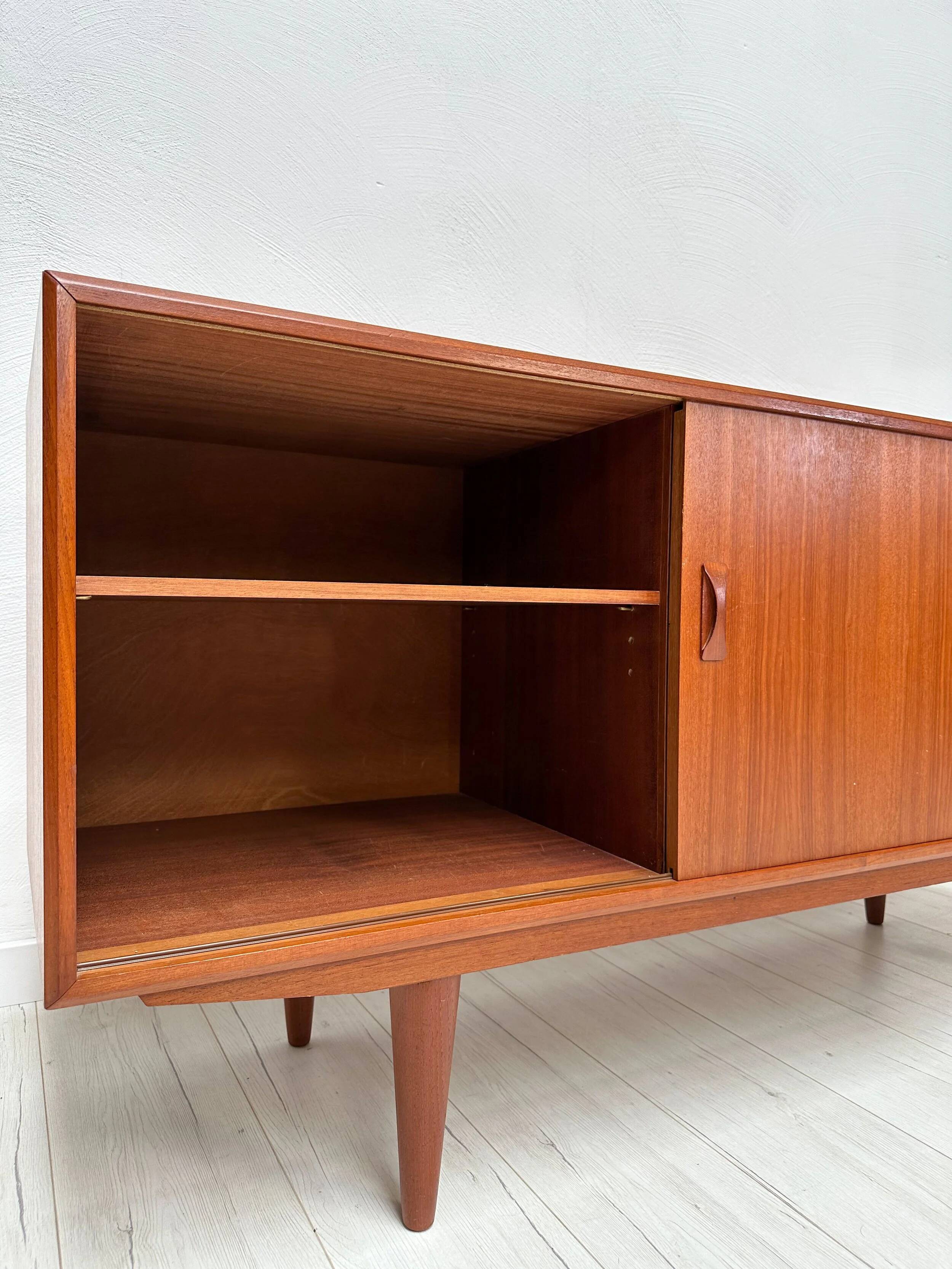 1960s Vintage Danish Mid-Century Teak Sideboard by Clausen & Søn