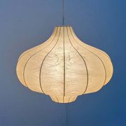 Modern mid-century Cocoon pendant lamp by Friedel Wauer for Goldkant Leuchten, Germany, 1960s.