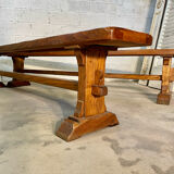 Pair of solid oak benches