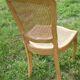 Chaise en bois et cannages vintage