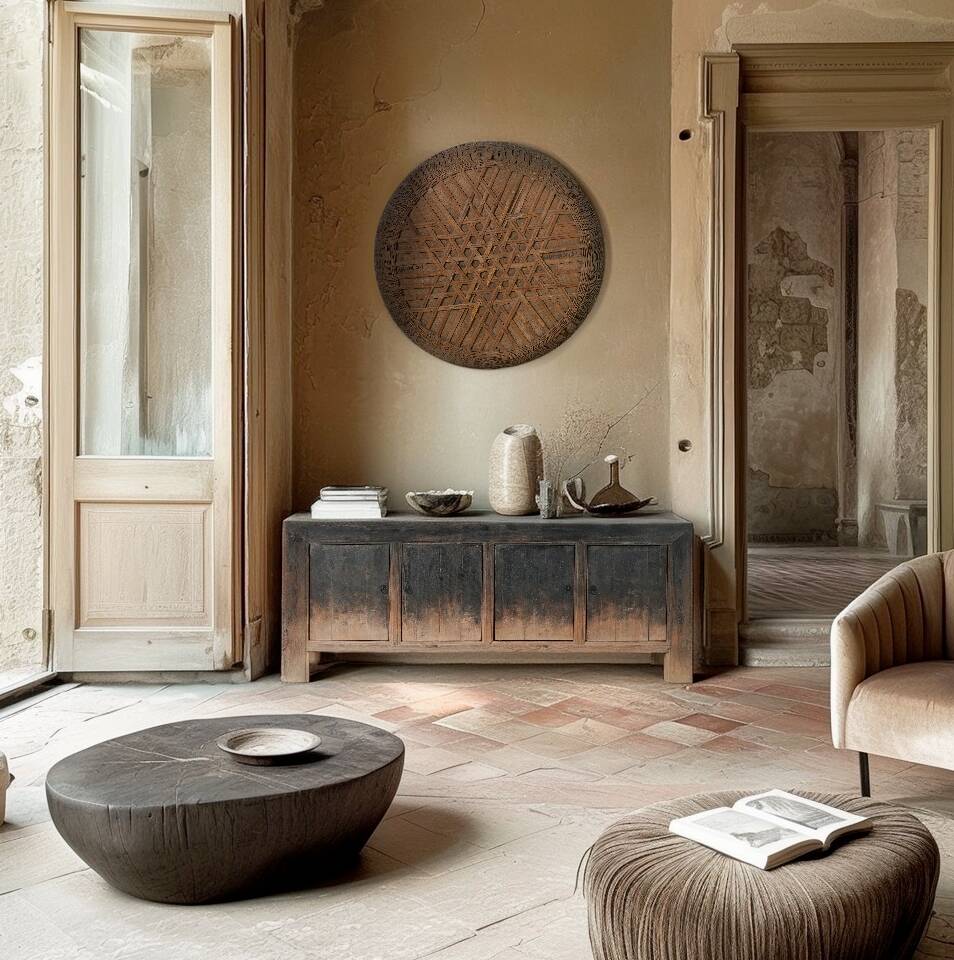 Qingdao - Antique Chinese buffet in solid elm number 15