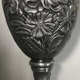 Ewer, Mauro Manetti art foundry, floral embossed decoration and bird's head handle