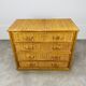 Commode rotin vintage