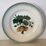 Paire d’anciennes assiettes fruits saint Amand