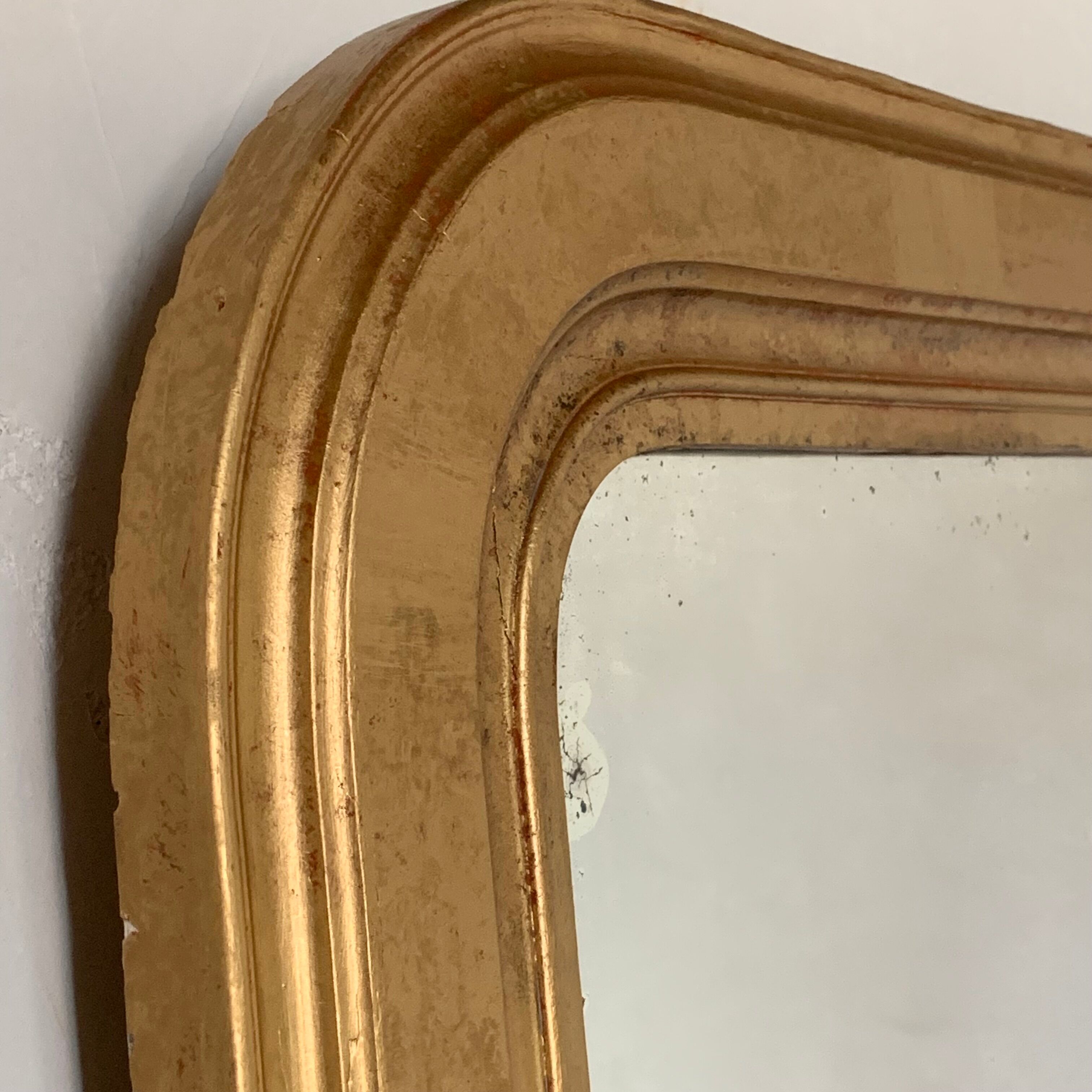 Mirror fireplace trumeau Louis philippe gilded