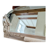 Miroir art deco bois sculpté