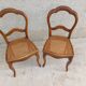 Set of 2 cane chairs