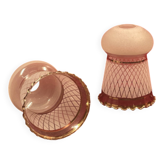 Pair of lampshades, tulip circa 1930/40 early 20th century