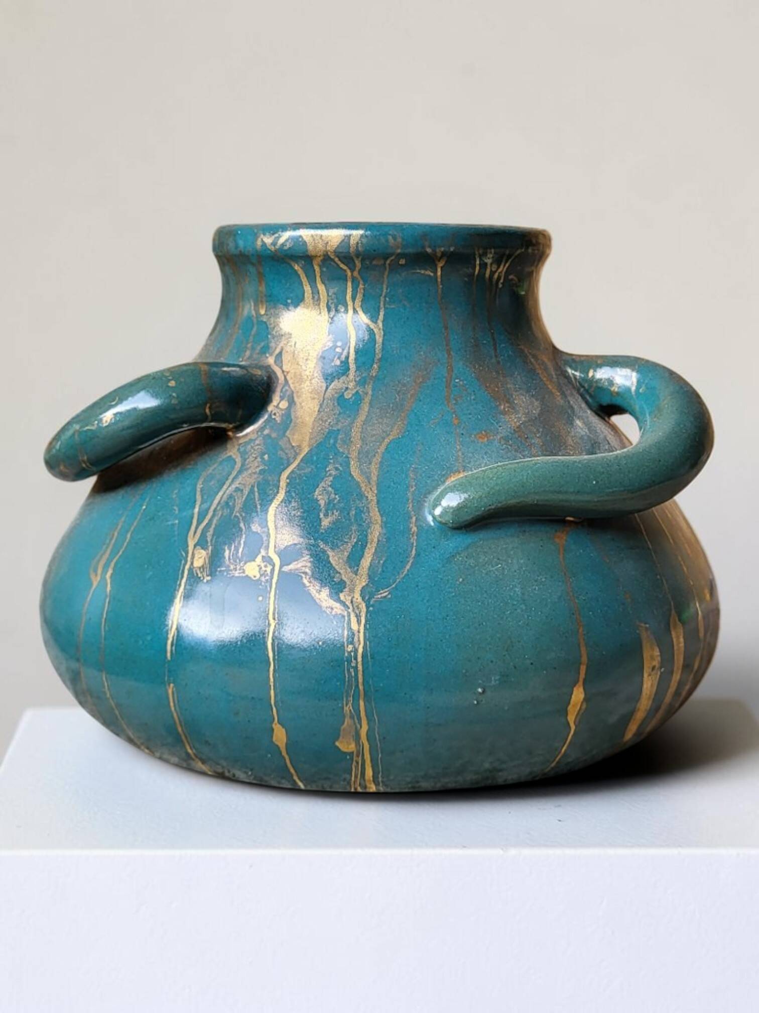 Vase Art déco en Grès par Léon Pointu, 1920s