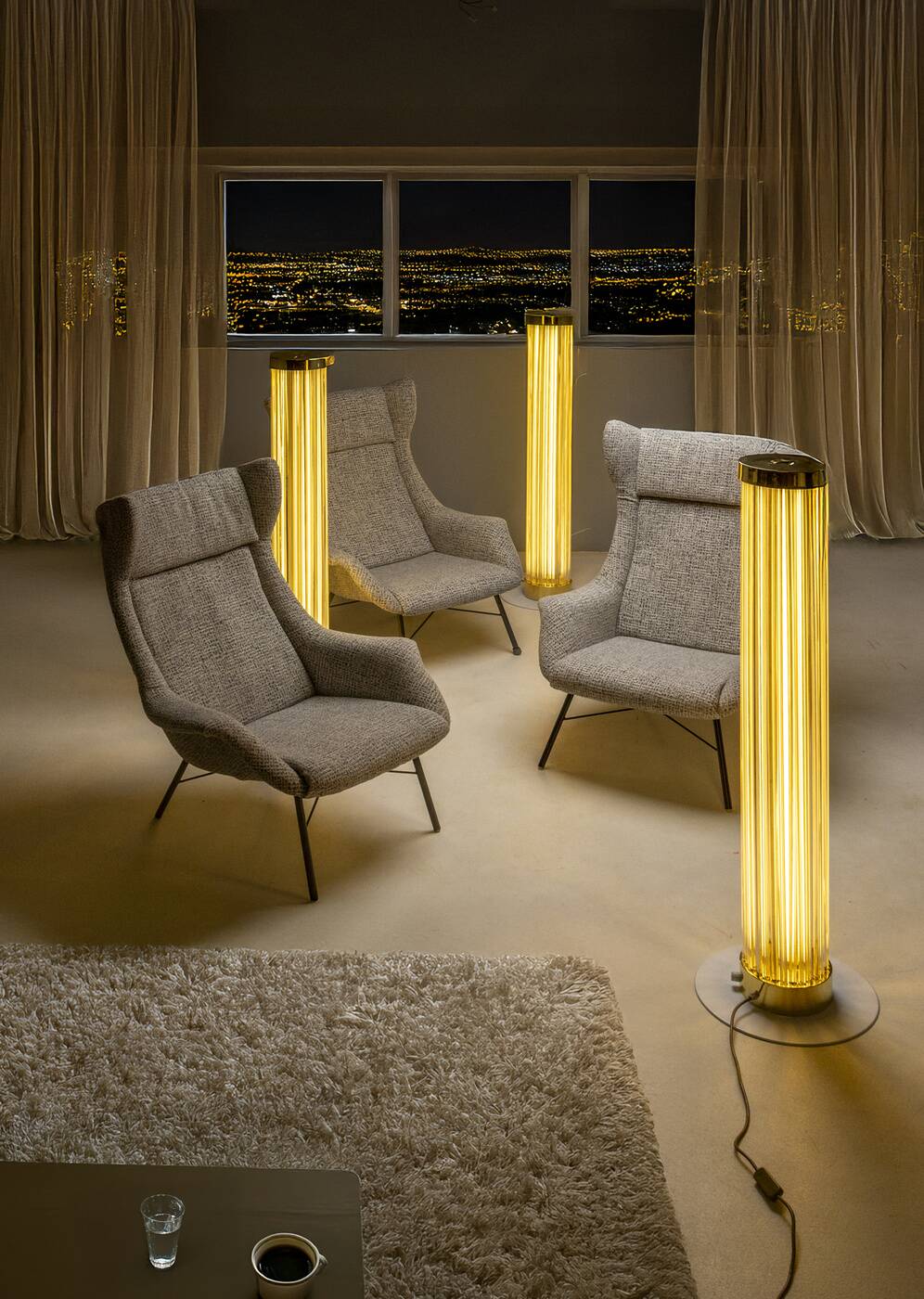 Floor Lamp, Jaroslav Bejvl Sr., 1970s, Czechoslovakia