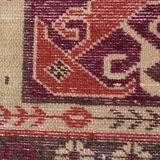Handmade wool and silk carpet Kazakhstan 204x126 cm