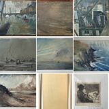 lot of paintings and drawings 20th century