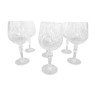 6 crystal glasses