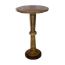 Italian onyx marble side table or pedestal, 1960s