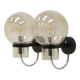 Set of 2 wall lamps by Glashütte Limburg, 1960s Germany.