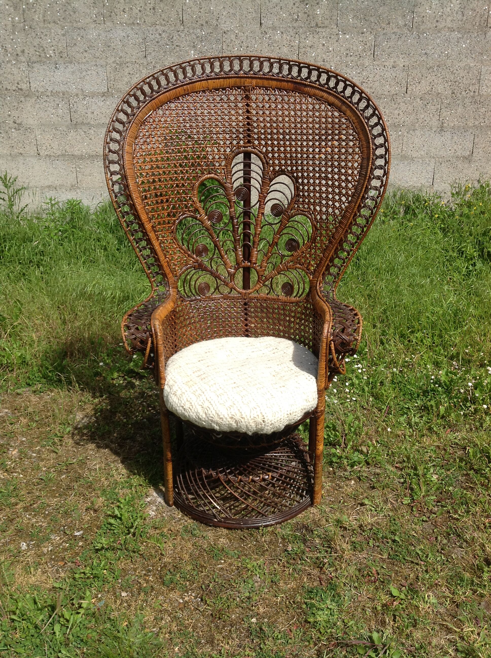 Fauteuil Emmanuelle en rotin