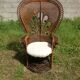Fauteuil Emmanuelle en rotin