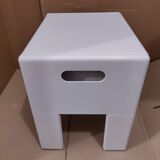 Tabouret coffre blanc Olaf Von Bohr pour Gedy