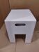 Olaf Von Bohr white storage stool for Gedy