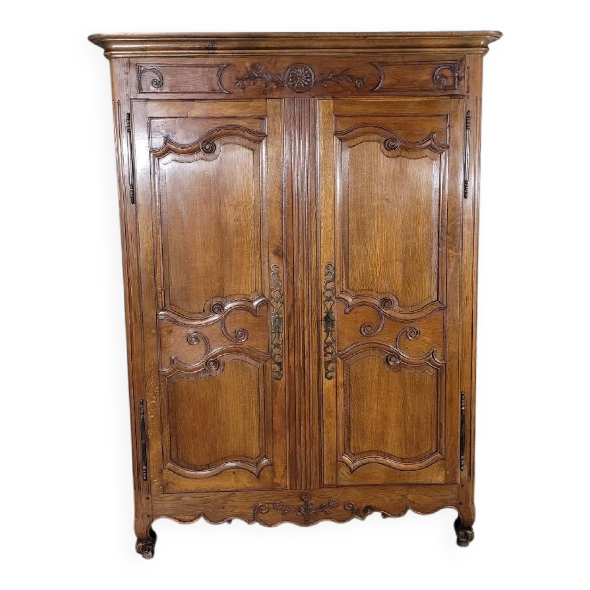 Small Louis XV wardrobe in solid oak