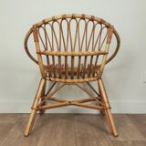Rattan armchair 60s