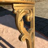 Console half moon gilded wood