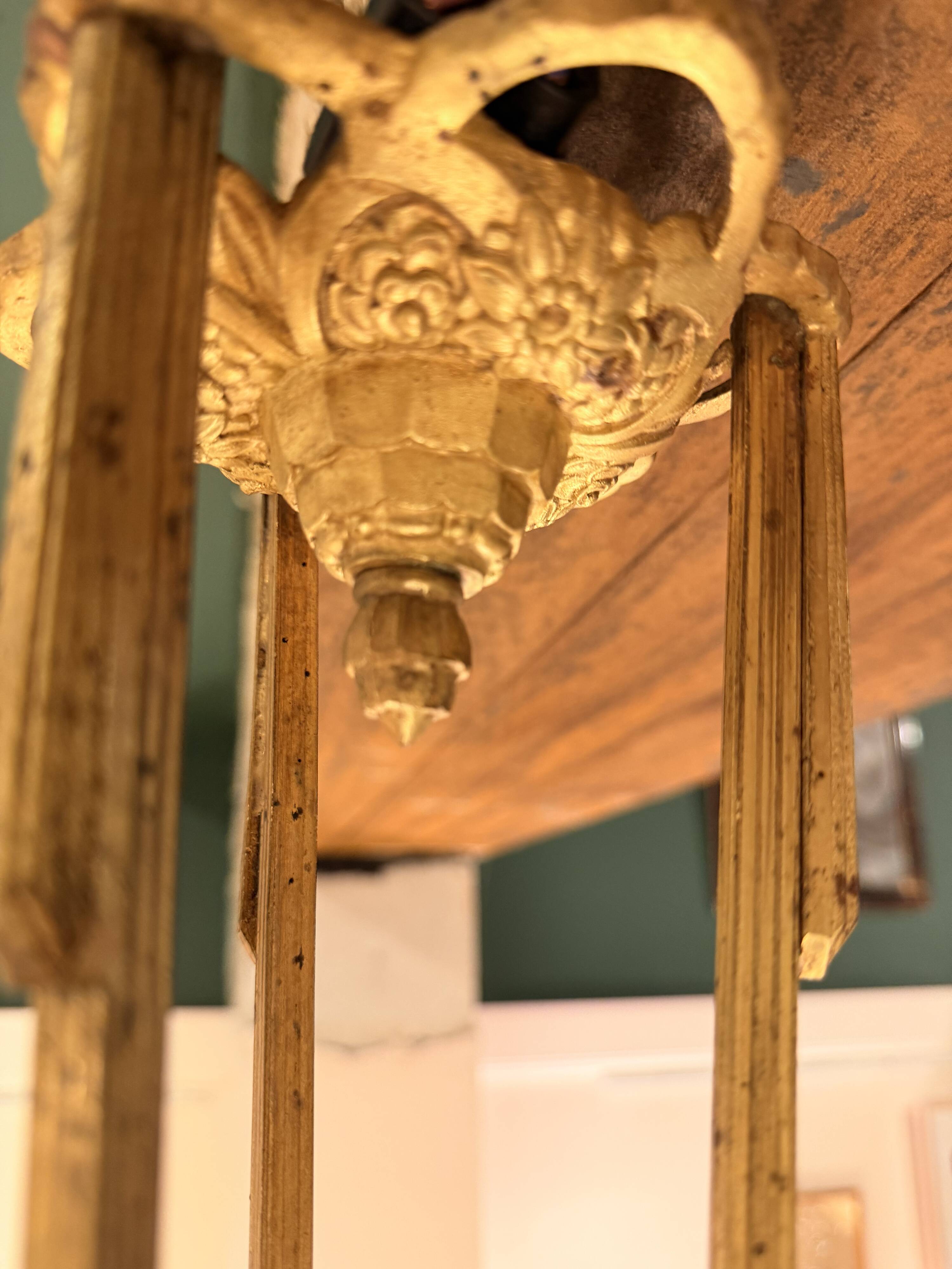 Gilded bronze lustre and glass paste – Müller Frères, Lunéville, circa 192.