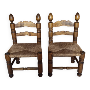pair de chaises basses
