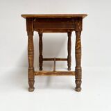 Brocante brown dining table, 1970's