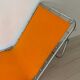 Orange and metal deckchair 1970