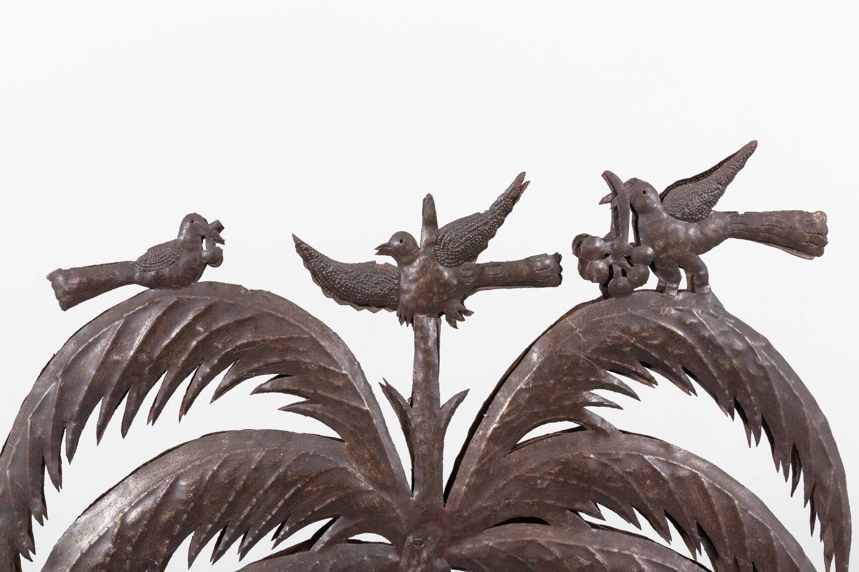 Mid-Century wrought metal Palm Tree by Atelier Marolles