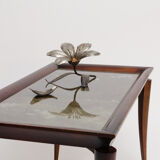 Art Deco mahogany coffee table by Baptistin Spade - France - circa 1930.