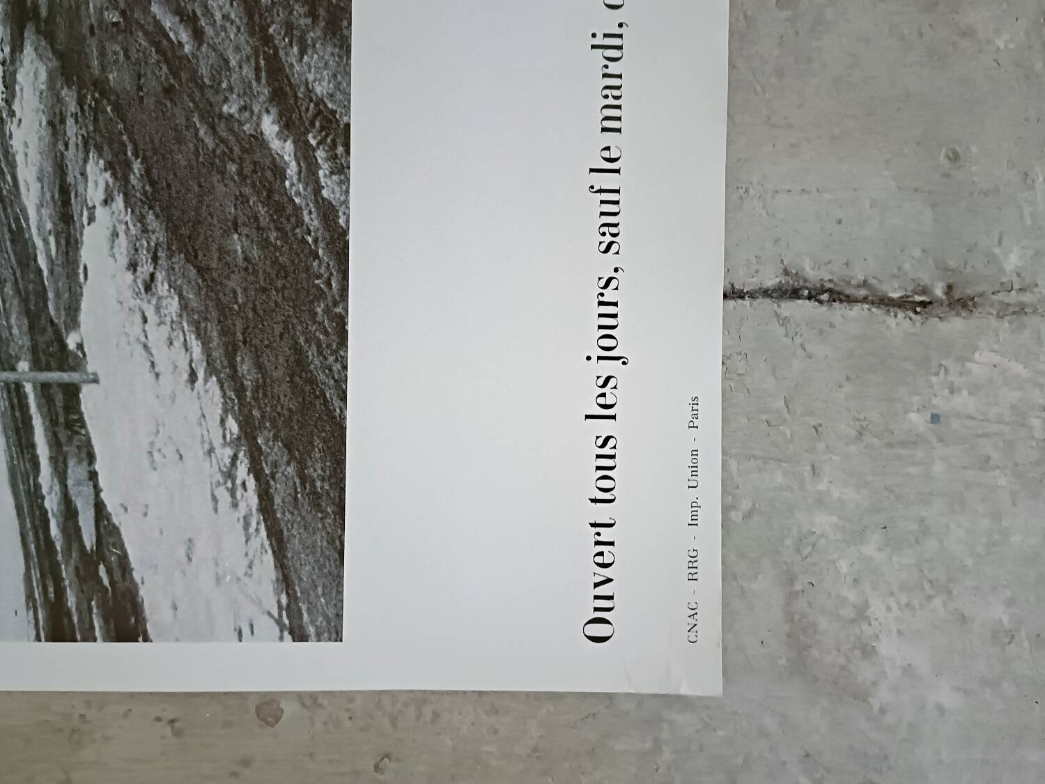 Original poster for the Cartier-Bresson exhibition, 1970