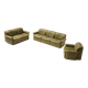 DS-12 modular vintage set in green leather by Team de Sede for De Sede Swiss