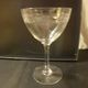 Set of 6 vintage engraved crystal champagne glasses